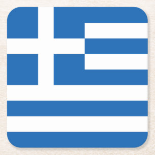 Dessous De Verre Carré Drapeau de la Grèce