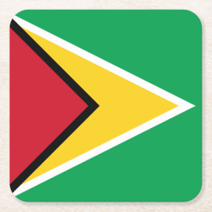 Dessous De Verre Carré Drapeau de la Guyane