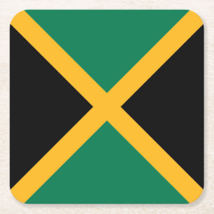 Dessous De Verre Carré Drapeau de la Jamaïque