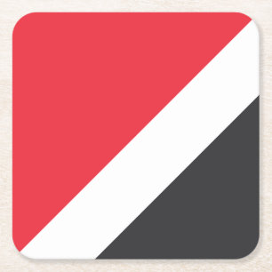 Dessous De Verre Carré Drapeau de la Principauté de Sealand