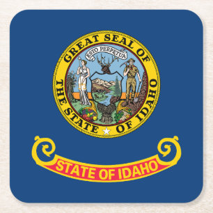 Dessous De Verre Carré Drapeau de l'État de l'Idaho