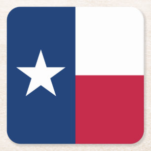 Dessous De Verre Carré Drapeau de l'État du Texas