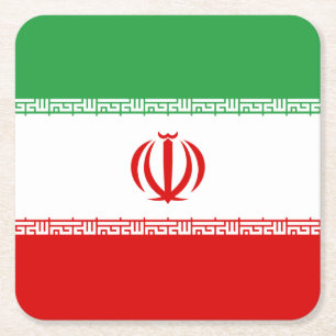 Dessous De Verre Carré Drapeau de l'Iran