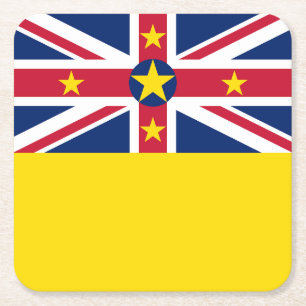 Dessous De Verre Carré Drapeau de Niue