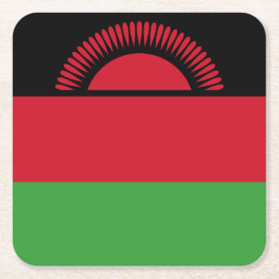 Dessous De Verre Carré Drapeau du Malawi