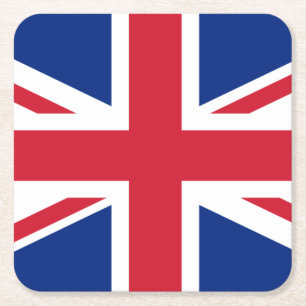 Dessous De Verre Carré Drapeau du Royaume-Uni