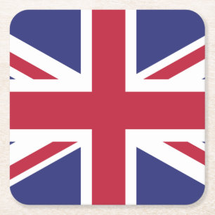 Dessous De Verre Carré Drapeau du Royaume-Uni patriotique