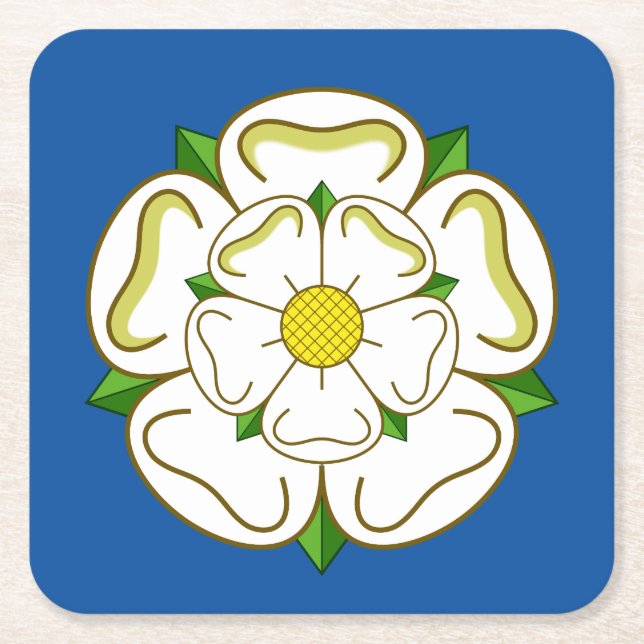 Dessous De Verre Carré Drapeau du Yorkshire (Devant)
