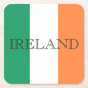 Dessous De Verre Carré Drapeau irlandais Côte d'Irlande
