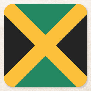 Dessous De Verre Carré Drapeau Jamaïque