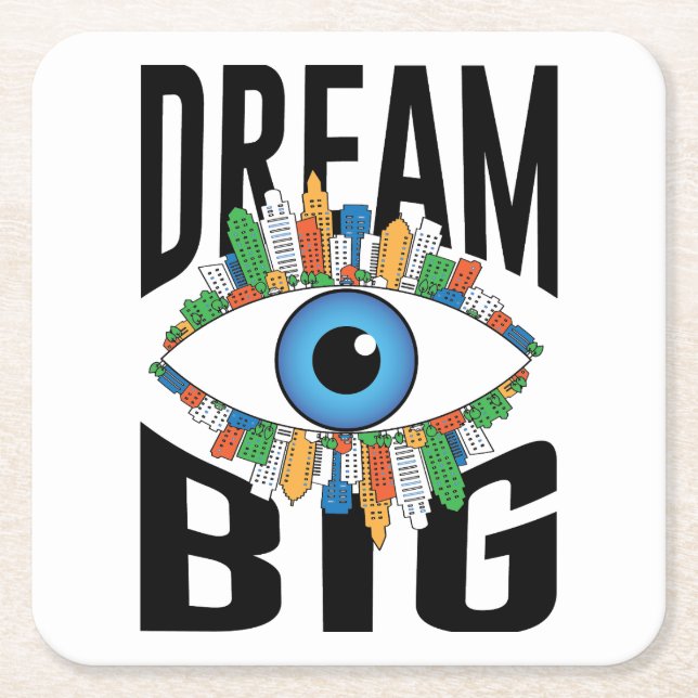 Dessous De Verre Carré Dream Big (Devant)