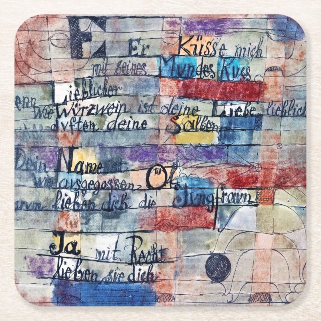 Dessous De Verre Carré Du chant des chansons, Klee (Devant)