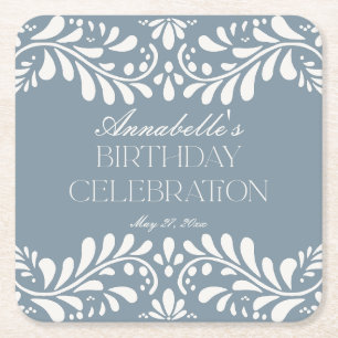 Dessous De Verre Carré Dusty Blue Talavera Carrelage Fiesta Anniversaire