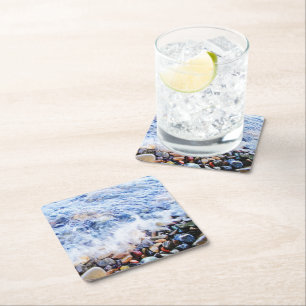 Dessous De Verre Carré Eau bleue