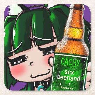 Dessous De Verre Carré EconoCoasters Cachytan beerland set