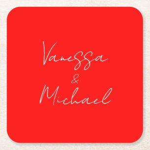 Dessous De Verre Carré Écriture manuscrite professionnelle nom mariage pe