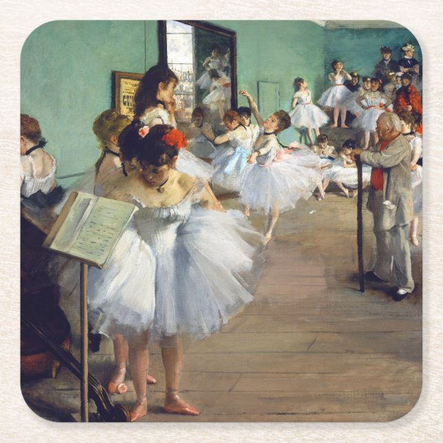 Dessous De Verre Carré Edgar Degas - Classe Danse (Devant)