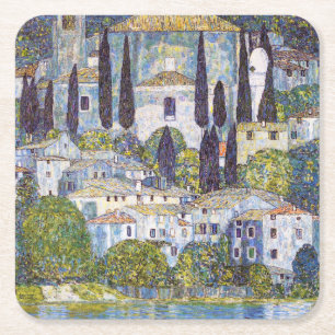 Dessous De Verre Carré Église à Cassone, Gustav Klimt