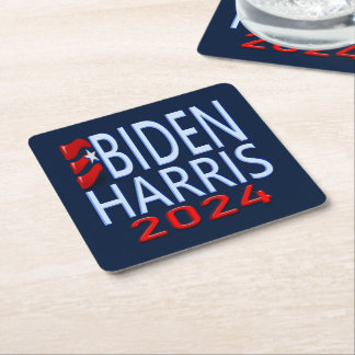 Dessous De Verre Carré Élection présidentielle de Biden Harris 2024
