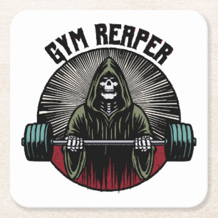 Dessous De Verre Carré Entraînement de Faucheur de Gym