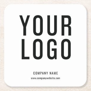 Dessous De Verre Carré Entreprise Logo personnalisée