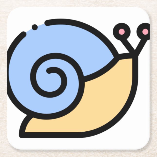Dessous De Verre Carré Escargot (Devant)