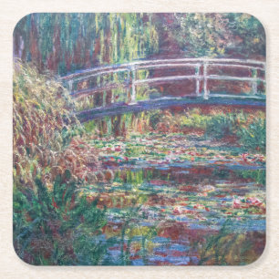 Dessous De Verre Carré Etang Lily (Harmonie Rose), Monet