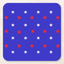 Étoiles blanches et rouges - Motif étoilé