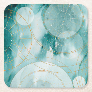 Dessous De Verre Carré Étoiles de diplômes magiques II