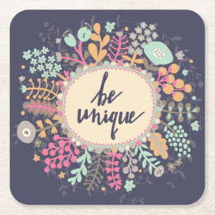 Dessous De Verre Carré Être unique
