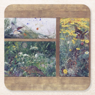 Dessous De Verre Carré Études d'oiseaux, Bruno Liljefors