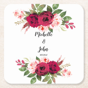 Dessous De Verre Carré Eucalyptus Fleur     VertCadeau Tags