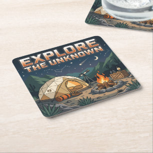 Dessous De Verre Carré Explorer l'inconnu