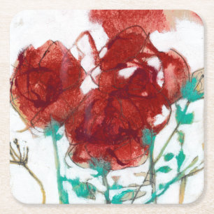 Dessous De Verre Carré Expression I de fleur