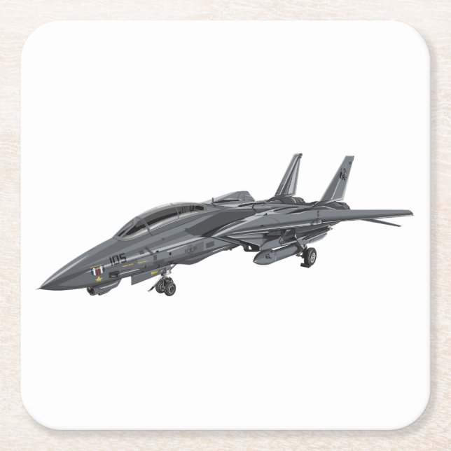 Dessous De Verre Carré F-14 Tomcat (Devant)