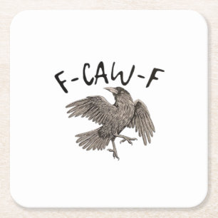 Dessous De Verre Carré F-Caw-F Classique Esthétique Décontracté