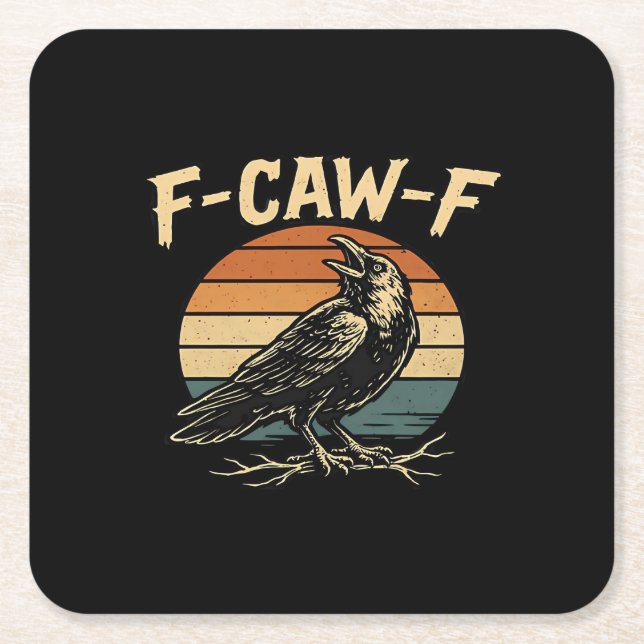 Dessous De Verre Carré F-Caw-F Funny Trendy (Devant)