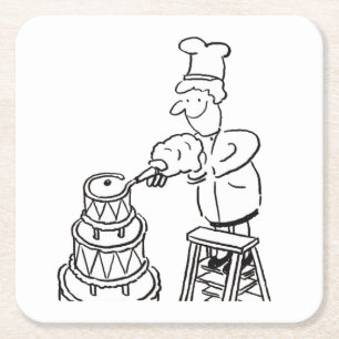 Dessous De Verre Carré Fabricant de gâteaux décorant Géant Gâteau