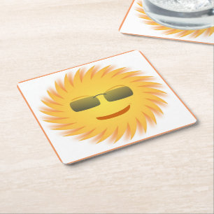 DESSOUS DE VERRE CARRÉ FACE COOL