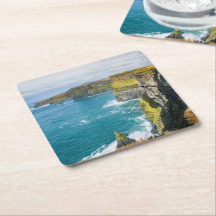 Dessous De Verre Carré Falaises de Moher, Irlande