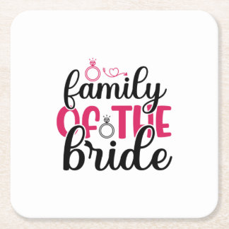 Dessous De Verre Carré Famille mariage De La Mariée