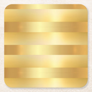 Dessous De Verre Carré Faux Gold Custom Blank Modern Elegant Modèle