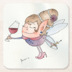 Dessous De Verre Carré Fée des vins