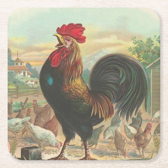 Dessous De Verre Carré Ferme (Devant)