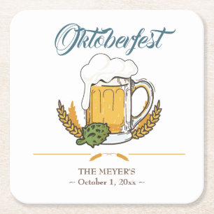 Dessous De Verre Carré Festival de la bière Oktoberfest
