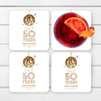 Fête d'anniversaire de mariage Disco Cheers 50 Ans