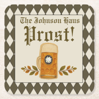 Dessous De Verre Carré Fête de la Bière Bavaroise Oktoberfest