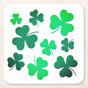 Dessous De Verre Carré Fête de la St Patrick du Printemps Vert Irlandais 