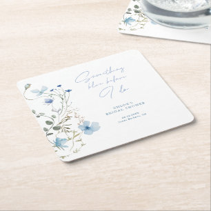 Dessous De Verre Carré Fête de mariage Something Blue Wildflower