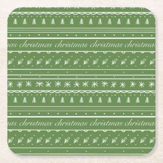 Dessous De Verre Carré Fête de Noël